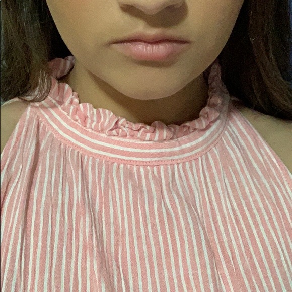 pink halter top blouse - Picture 3 of 3